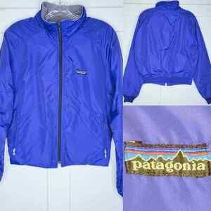 Patagonia Vintage Purple Soft shell USA Made Jacket Nylon Medium